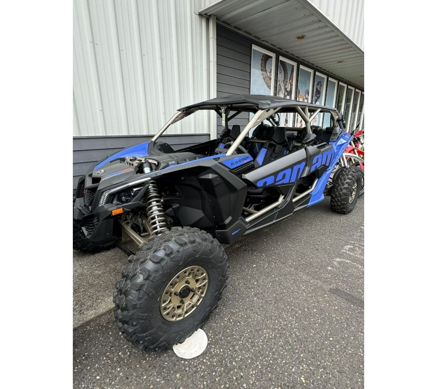 2024 Can-Am® Maverick X3 MAX X rs Turbo RR with Smart-Shox Dazzling Blue & Carbon Black