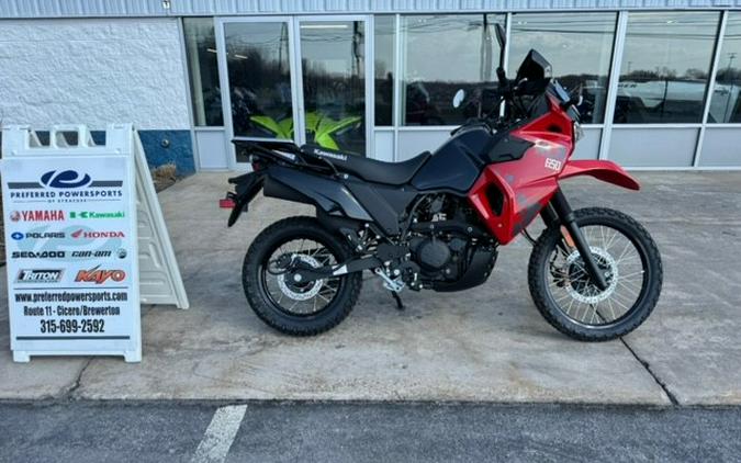 2024 Kawasaki KLR 650 ABS Firecracker Red/Metallic Carbon Gray