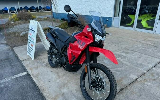 2024 Kawasaki KLR 650 ABS Firecracker Red/Metallic Carbon Gray