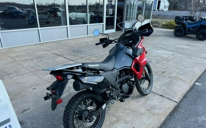 2024 Kawasaki KLR 650 ABS Firecracker Red/Metallic Carbon Gray