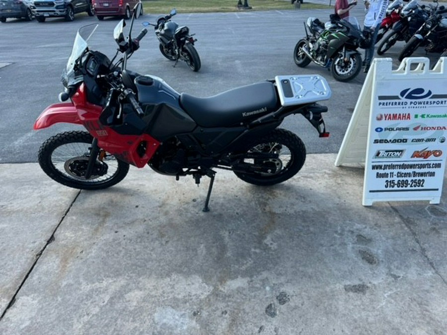 2024 Kawasaki KLR 650 ABS Firecracker Red/Metallic Carbon Gray