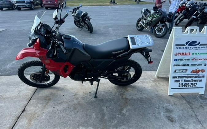 2024 Kawasaki KLR 650 ABS Firecracker Red/Metallic Carbon Gray