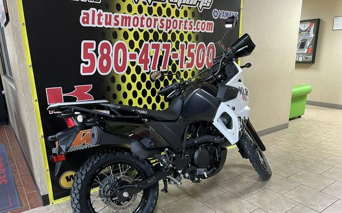 2025 Kawasaki KLR 650 S Pearl Crystal WhiteMetallic Carbon Gray