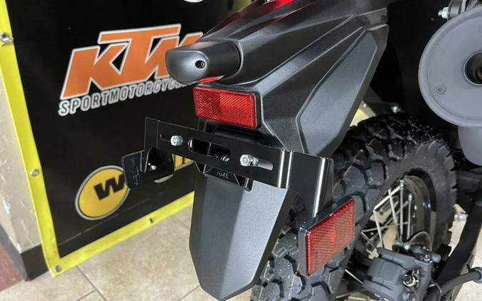 2025 Kawasaki KLR 650 S Pearl Crystal WhiteMetallic Carbon Gray