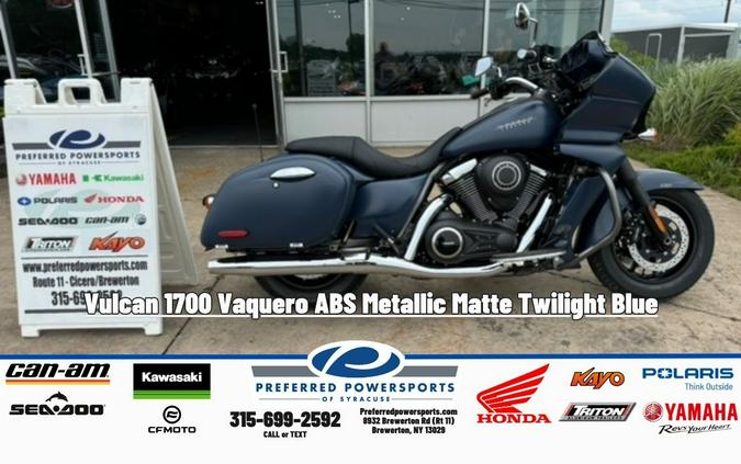 2024 Kawasaki Vulcan 1700 Vaquero ABS Metallic Matte Twilight Blue