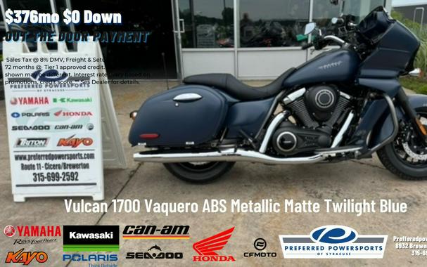 2024 Kawasaki Vulcan 1700 Vaquero ABS Metallic Matte Twilight Blue