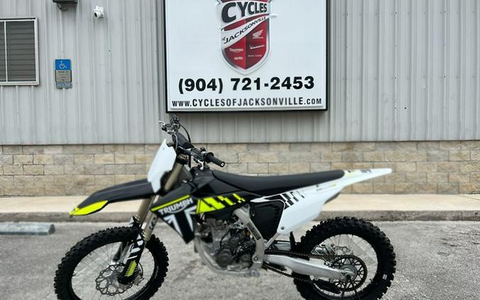 2025 Triumph TF 250-X Jet BlackPure White