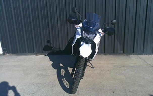 2025 Kawasaki KLR650 Pearl Crystal White/Metallic Carbon Gray