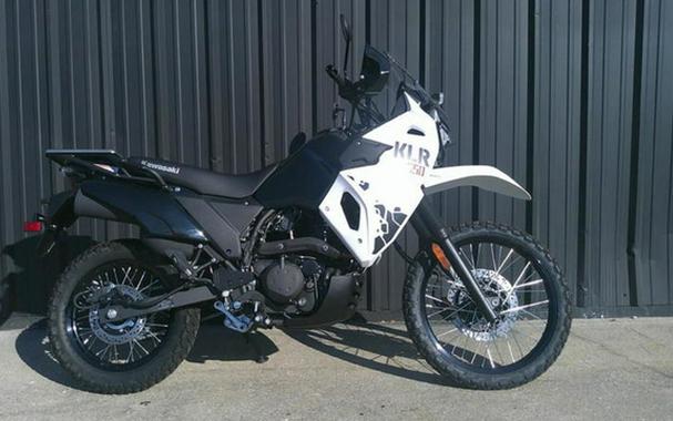 2025 Kawasaki KLR650 Pearl Crystal White/Metallic Carbon Gray A