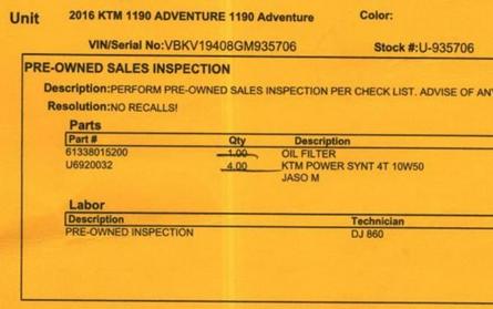 2016 KTM 1190 Adventure