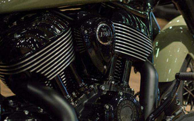 2025 Indian Super Chief Dark Horse Moss Green