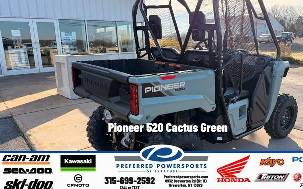 2026 Honda Pioneer 520 Cactus Green