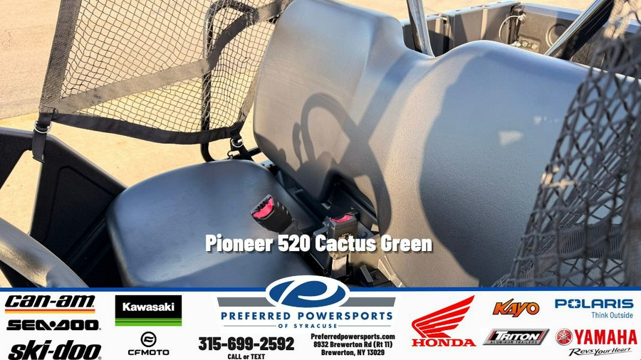 2026 Honda Pioneer 520 Cactus Green