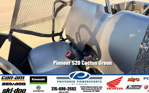 2026 Honda Pioneer 520 Cactus Green