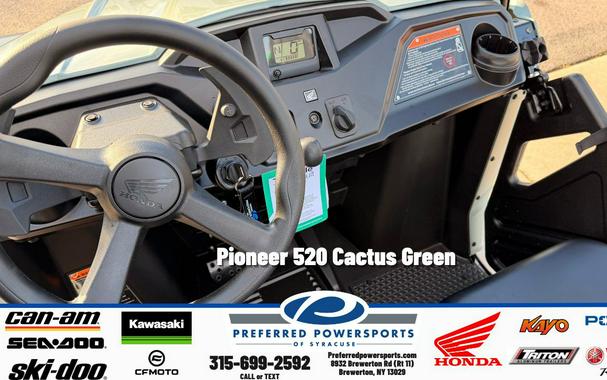 2026 Honda Pioneer 520 Cactus Green