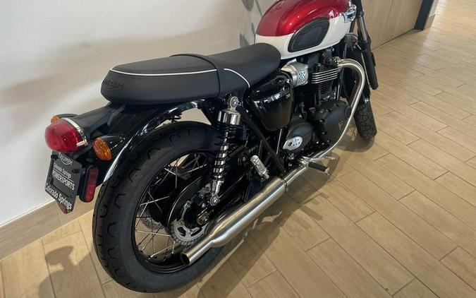 2023 Triumph Bonneville T100 Carnival Red Fusion White