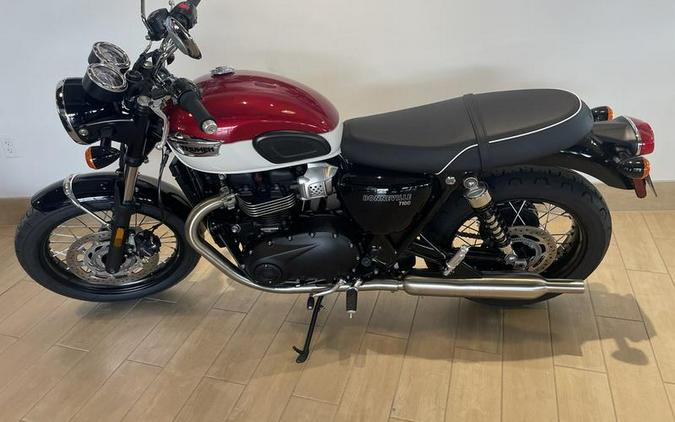 2023 Triumph Bonneville T100 Carnival Red Fusion White