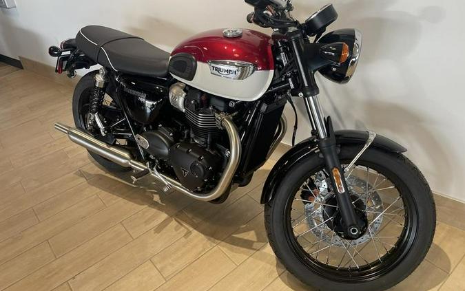 2023 Triumph Bonneville T100 Carnival Red Fusion White