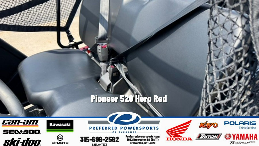 2026 Honda Pioneer 520 Hero Red