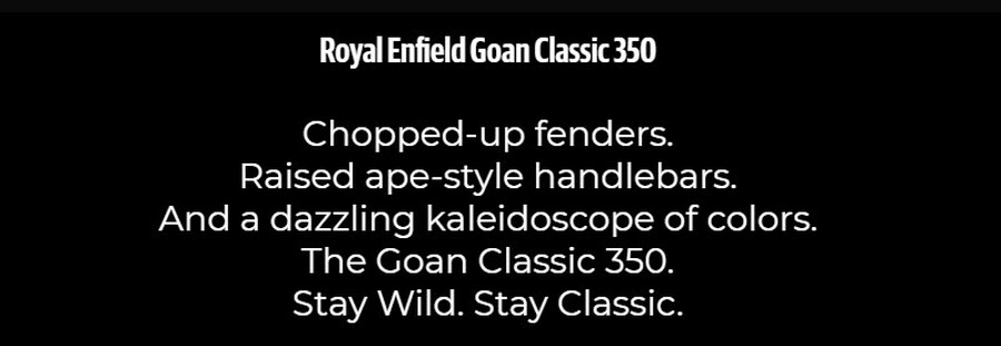 2025 Royal Enfield GOAN CLASSIC 350