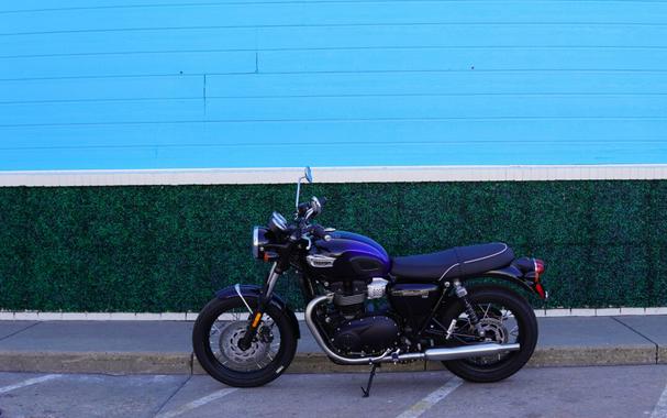 2024 Triumph Bonneville T100 Phantom Black / Silver Blue