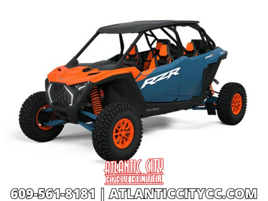 2025 Polaris RZR Pro S 4 Ultimate Orange Burst Zenith Blue