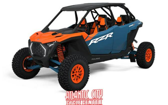 2025 Polaris RZR Pro S 4 Ultimate Orange Burst Zenith Blue