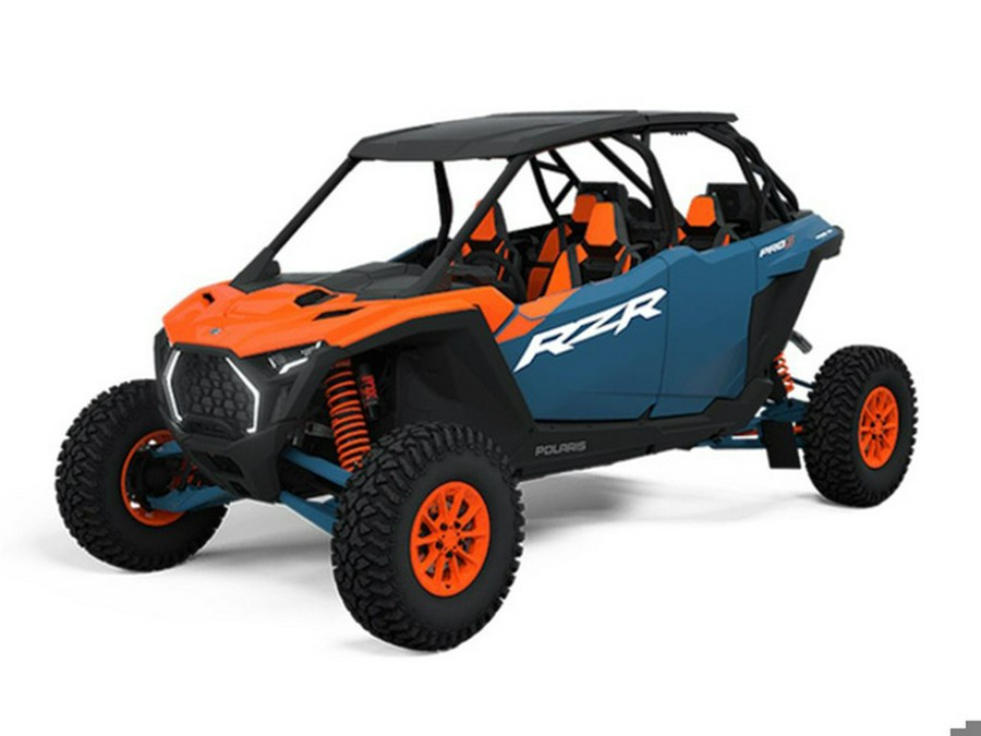 2025 Polaris RZR Pro S 4 Ultimate Orange Burst Zenith Blue