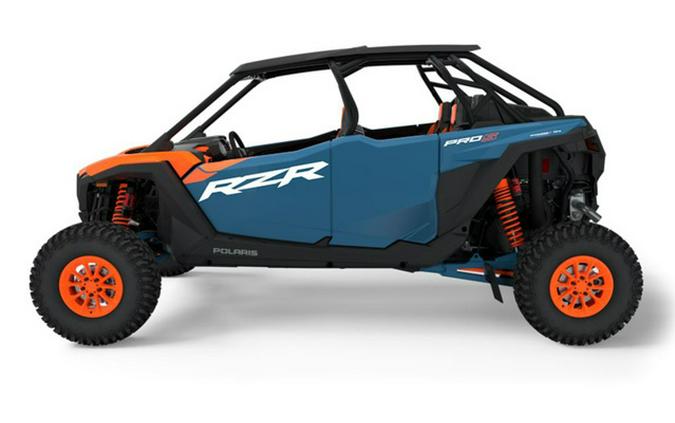 2025 Polaris RZR Pro S 4 Ultimate Orange Burst Zenith Blue