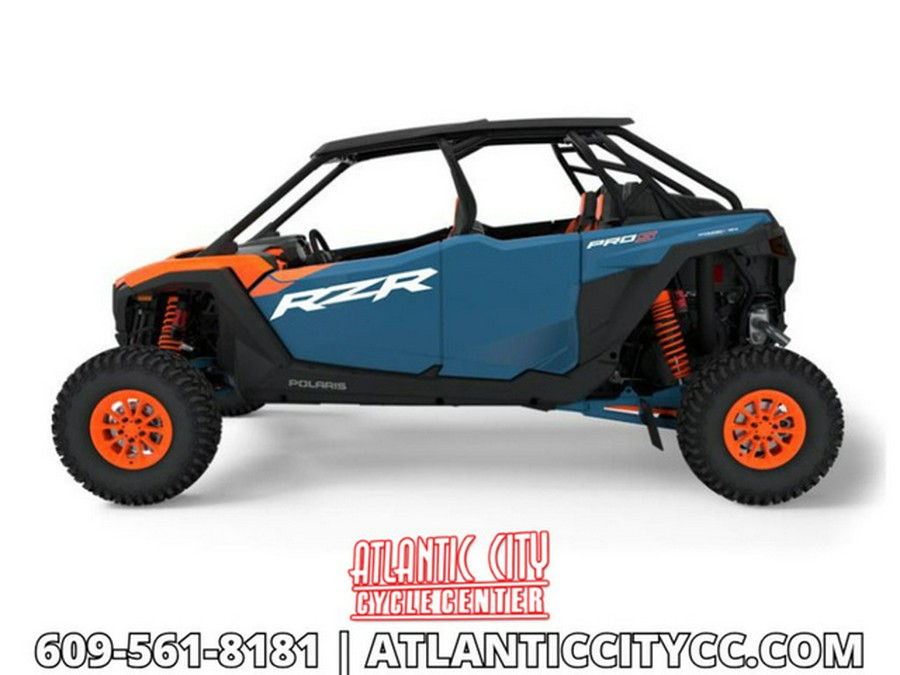 2025 Polaris RZR Pro S 4 Ultimate Orange Burst Zenith Blue