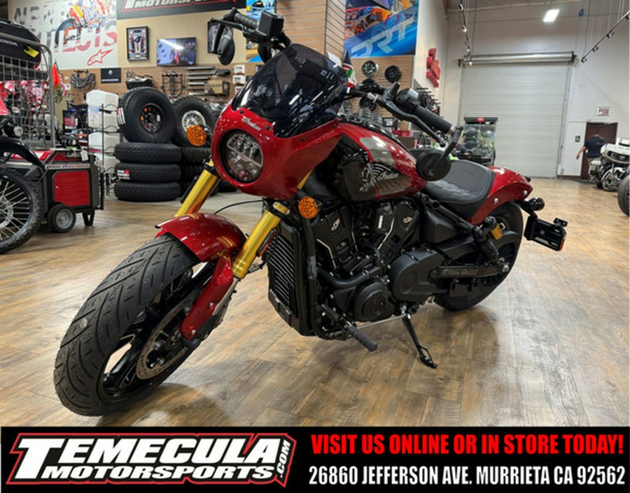 2026 Indian 101 Scout Sunset Red Metallic