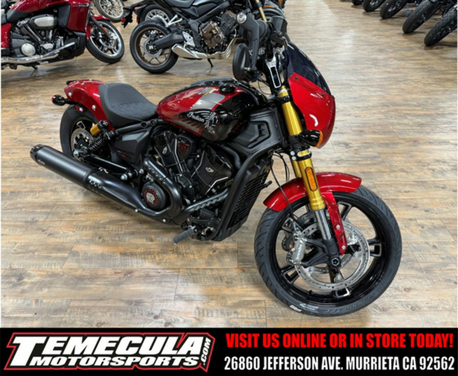 2026 Indian 101 Scout Sunset Red Metallic