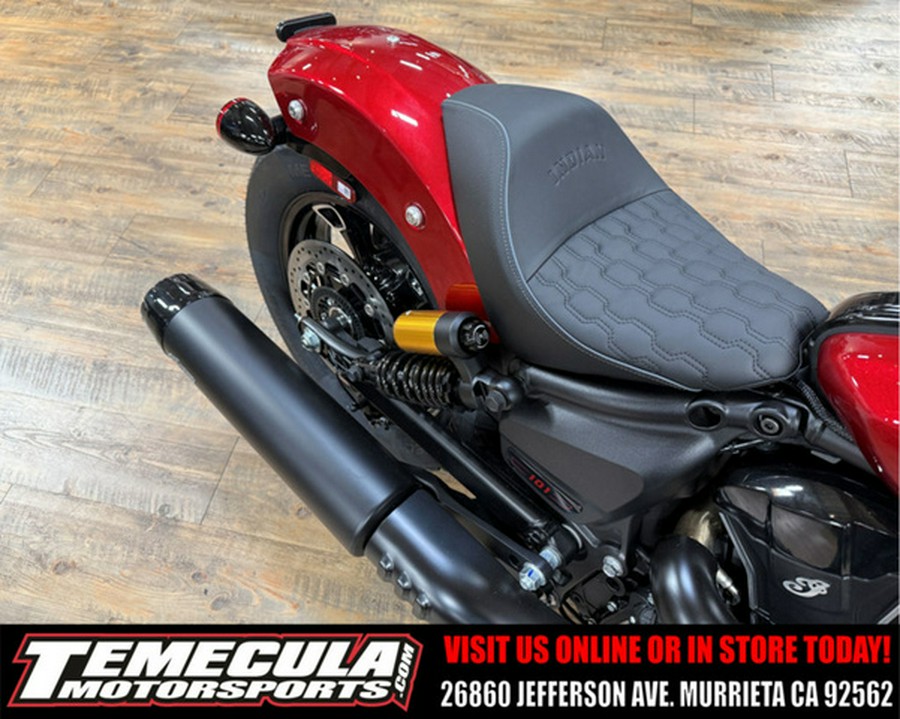 2026 Indian 101 Scout Sunset Red Metallic