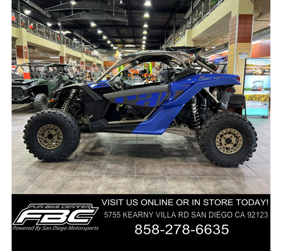 2024 Can-Am® Maverick X3 X rs Turbo RR with Smart-Shox Dazzling Blue & Carbon Black