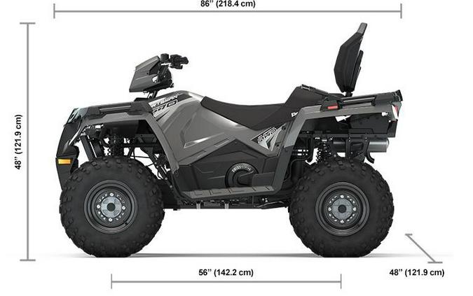 2021 Polaris Industries Sportsman Touring 570 EPS Titanium Metallic