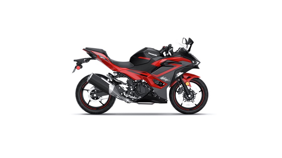 New 2024 KAWASAKI NINJA 500 ABS PASSION RED AND METALLIC FLAT SPARK BLACK AND METALLIC MATTE DARK GRAY