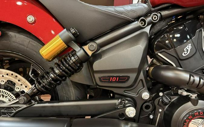 2025 Indian Motorcycle® 101 Scout® Sunset Red Metallic with Graphics