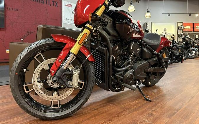 2025 Indian Motorcycle® 101 Scout® Sunset Red Metallic with Graphics