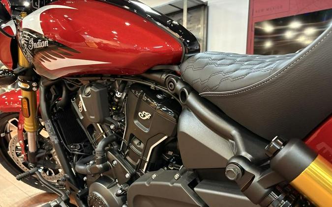 2025 Indian Motorcycle® 101 Scout® Sunset Red Metallic with Graphics