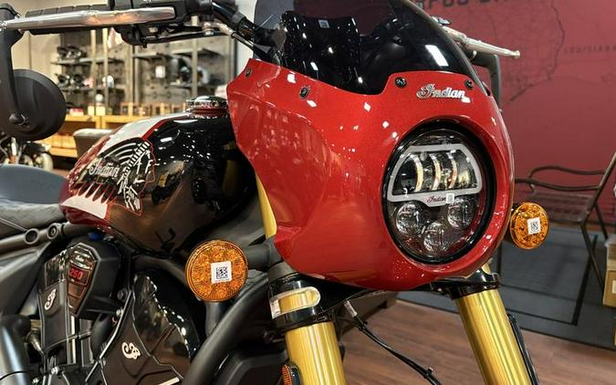 2025 Indian Motorcycle® 101 Scout® Sunset Red Metallic with Graphics