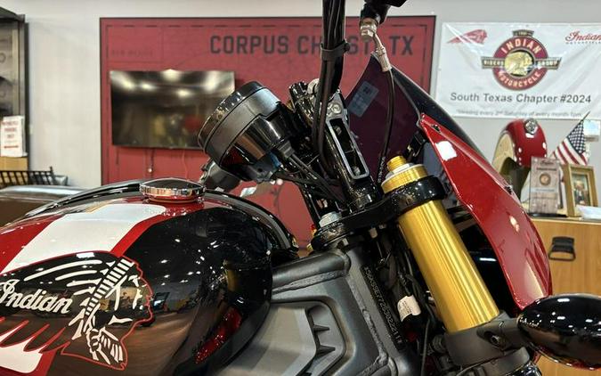 2025 Indian Motorcycle® 101 Scout® Sunset Red Metallic with Graphics