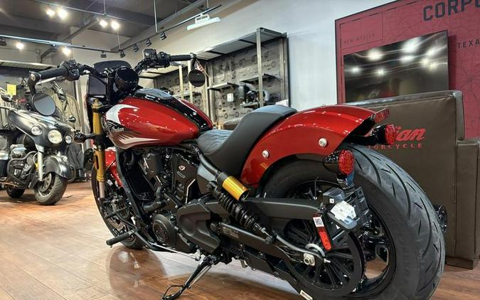 2025 Indian Motorcycle® 101 Scout® Sunset Red Metallic with Graphics