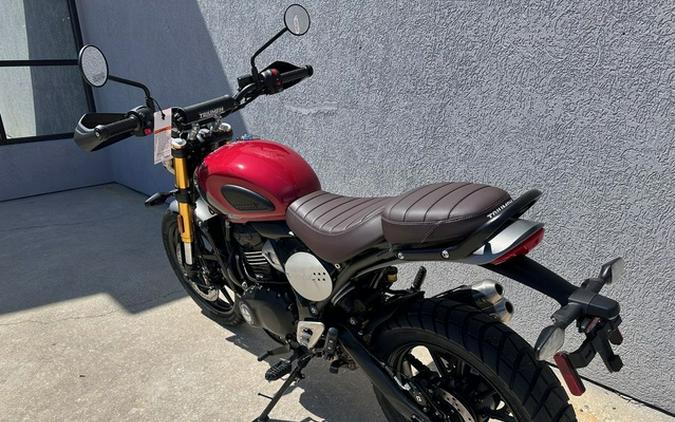 2024 Triumph Scrambler 400 X Carnival Red Phantom Black