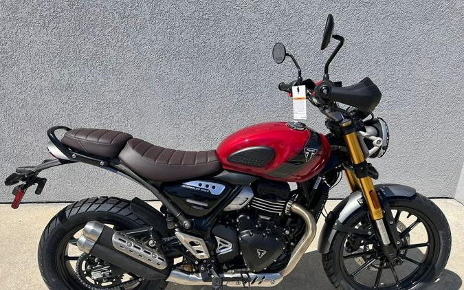 2024 Triumph Scrambler 400 X Carnival Red / Phantom Black