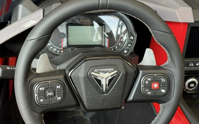 2026 Polaris Slingshot R AutoDrive Radiant Gray with Indy Red Pearl