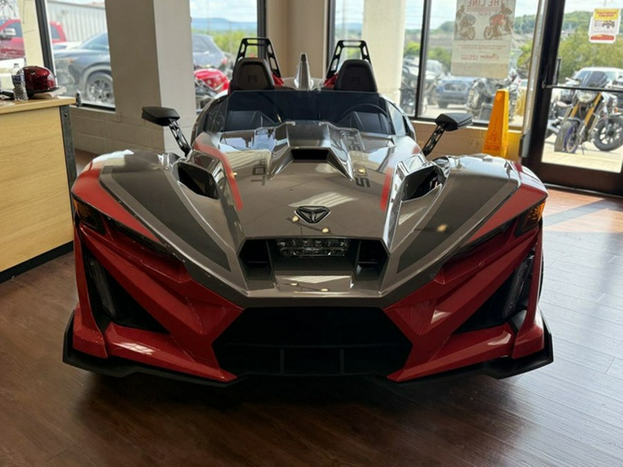 2026 Polaris Slingshot R AutoDrive Radiant Gray with Indy Red Pearl