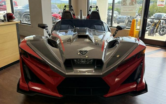 2026 Polaris Slingshot R AutoDrive Radiant Gray with Indy Red Pearl