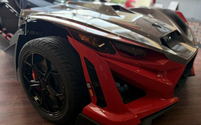 2026 Polaris Slingshot R AutoDrive Radiant Gray with Indy Red Pearl