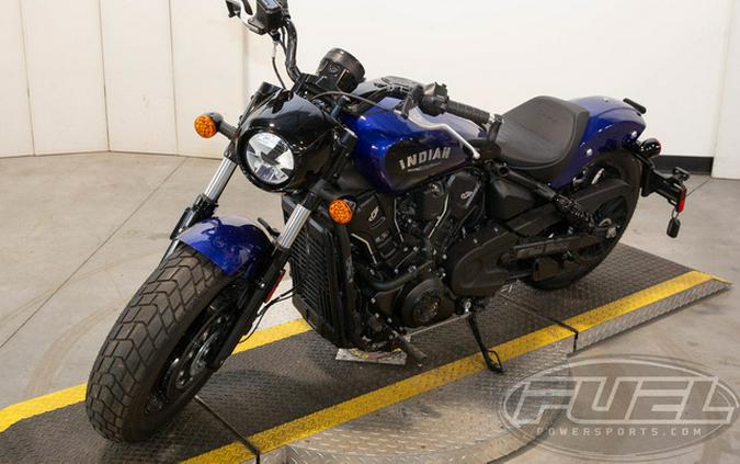 2025 Indian Scout Bobber Limited +Tech Spirit Blue Metallic
