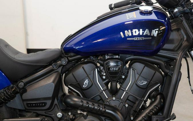 2025 Indian Scout Bobber Limited +Tech Spirit Blue Metallic